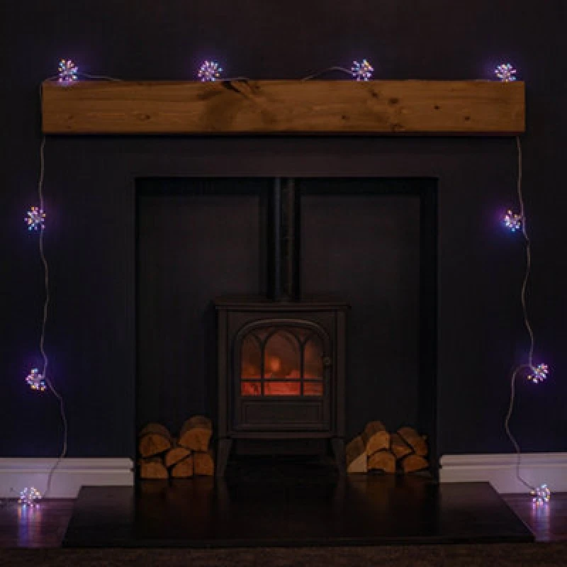 Image of 4.5m Ultra Brights Starburst Multi-Action Christmas Lights with 200 Rainbow LEDs and Timer Function
