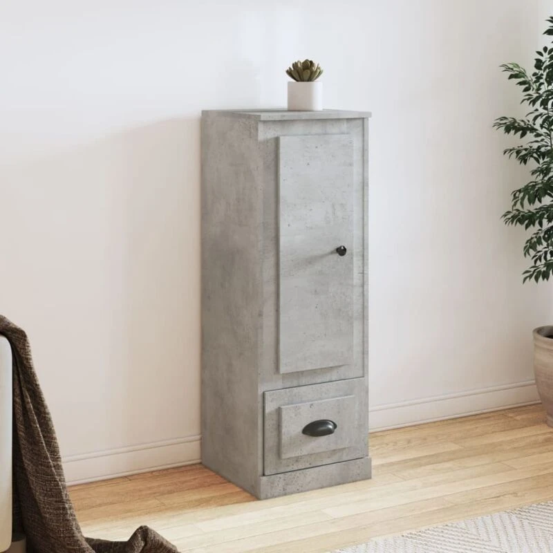 Image of VIDAXL Highboard Concrete Grey 36x35.5x103.5cm Engineered Wood Vidaxl 8720845791988