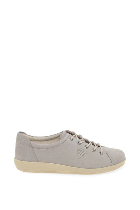 Image of Ecco Womens 'Soft 2.0' Casual Shoes in Pale Grey Size: 4 Pale Grey Female 4