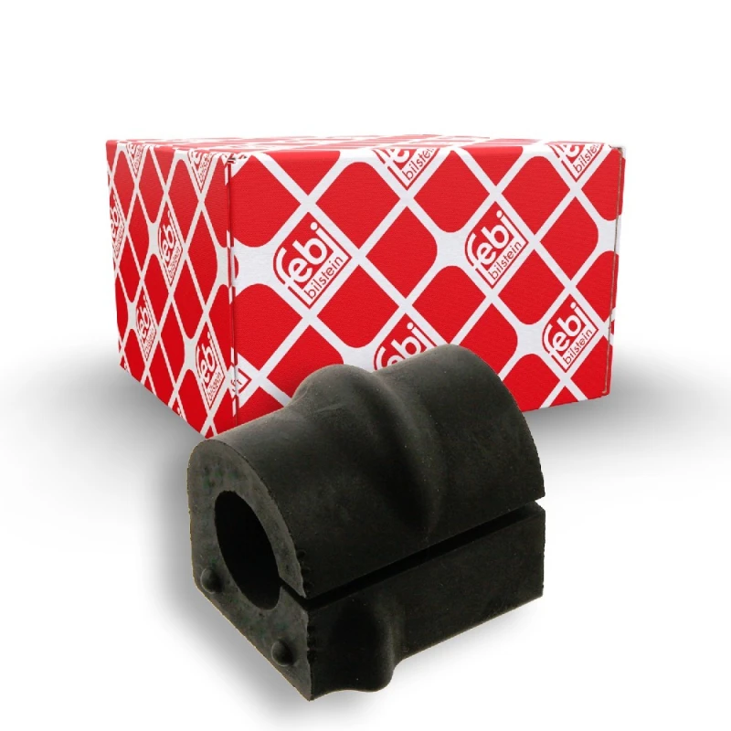 Image of FEBI BILSTEIN 30624 Stabilizer Bushes Front Axle, Rubber Rubber Anti-roll Bar Bush Kit (1334)