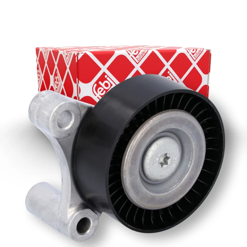 Image of FEBI BILSTEIN 182534 Idler Pulley Plastic Deflection/Guide Pulley,v-ribbed belt (312)