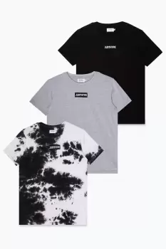 image of Dye Block T-Shirt 3 Pack