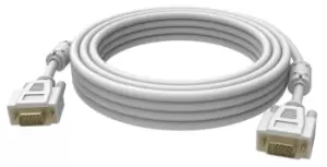 Image of Vision 2x VGA 15-pin D-Sub, 5m VGA cable VGA (D-Sub) White