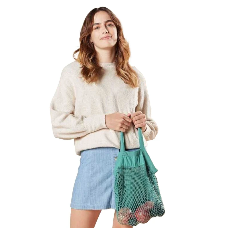 Image of Westford Mill Womens Mesh Carry Bag in Dark Grey Dark Grey Female One Size