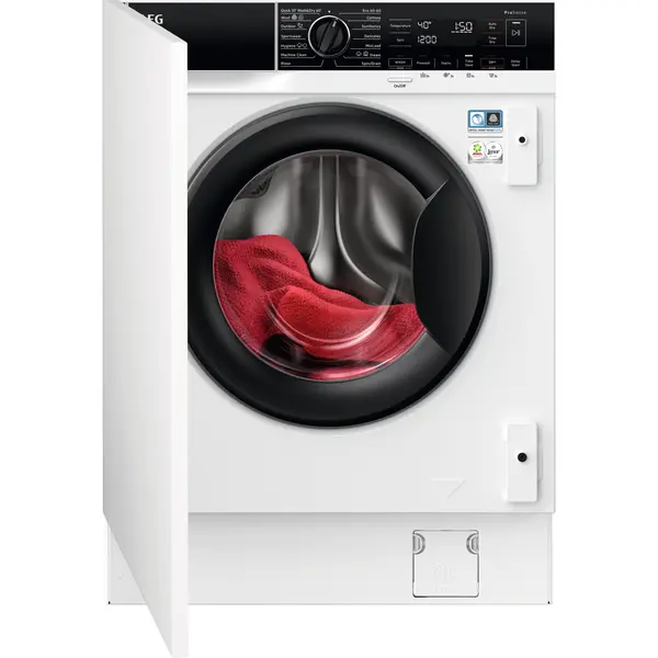 image of AEG L7WC84636BI 8KG 1600RPM Integrated Washer Dryers