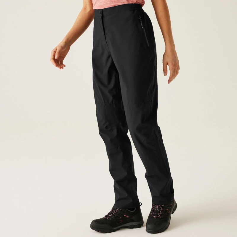Image of Womens waterproof Trousers Regatta Highton Noir Female 3XL Short