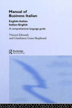 Image of Manual of Business Italian by Vincent Edwards Hardback