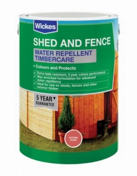 image of Wickes Water Repellent Timbercare - Autumn Cedar 5L