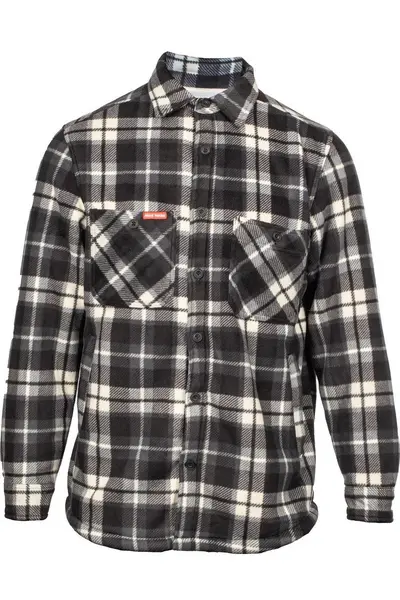 Image of Hard Yakka Mens Sherpa Fleece Casual Shacket Jacket XXL - Chest 47-49' (119-124cm) Tornado HDY023-TOR-XXL