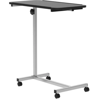 Image of Homcom - C-Shaped Mobile Table Sofa Over Bed Side Nightstand w/ Casters, Brake