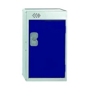 image of One Compartment Quarto Locker D450mm Blue Door MC00079