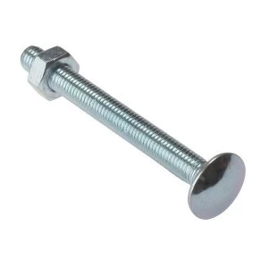 Image of ForgeFix Carriage Bolt & Nut ZP M10 x 100mm Bag 10