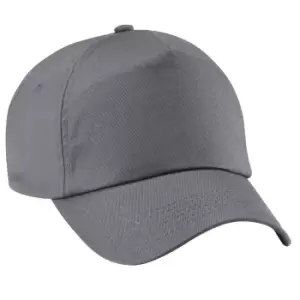 image of Beechfield Unisex Plain Original 5 Panel Baseball Cap (One Size) (Graphite Grey)