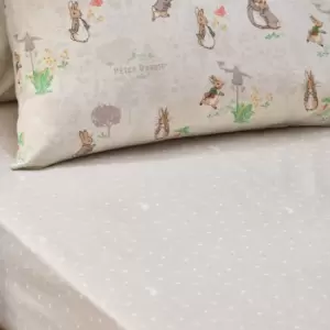 image of Peter Rabbit Classic Fitted Sheet Natural