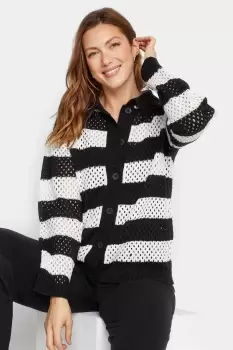 Image of Stripe Crochet Cardigan