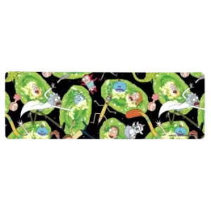 Image of Rick and Morty Portals Gaming Mouse Mat - Medium