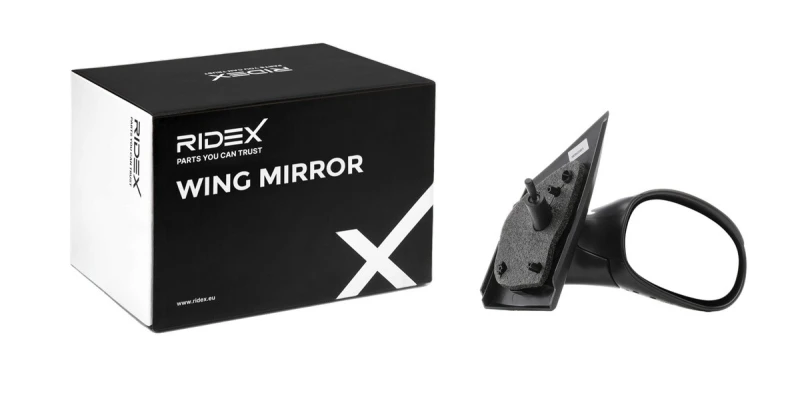 Image of RIDEX 50O0186 Wing mirror Right, Mechanical, for manual mirror adjustment Outside Mirror (50)
