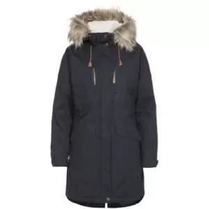 Image of Trespass Womens/Ladies Faithful Waterproof Jacket (S) (Dark Grey)