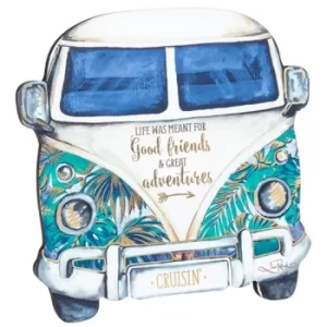 Image of Kombi Shaped Hanging Plaque Large Friends