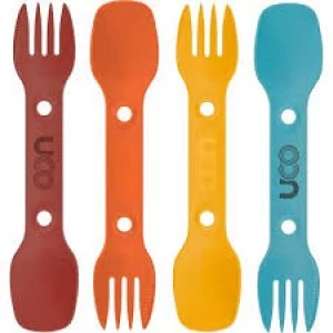 Image of UCO Utility Spork 4 Pack with Tether Classic