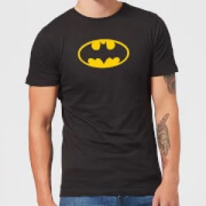 image of Justice League Batman Logo Mens T-Shirt Black