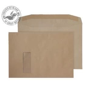 Image of Blake Purely Everyday C4 100gm2 Gummed Window Mailer Envelopes Manilla
