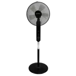 image of Jack Stonehouse Black Pedestal Fan 6-speed