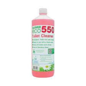 Image of Clover ECO 550 Toilet Cleaner 1 Litre Pack of 12 550