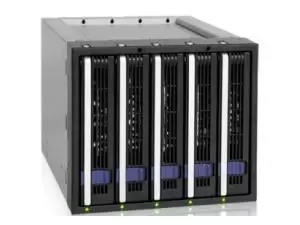 image of Icy Dock FatCage MB155SP-B 5 Bay Hot-Swap Backplane Cage