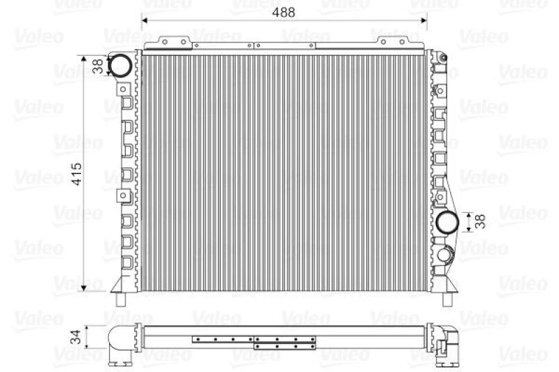 Image of Engine radiator VALEO 811068