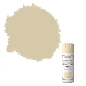 Image of Rust-Oleum Clotted cream Flat matt Furniture Paint 400ml