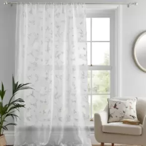 Image of Darnley White Slot Top Voile Panel White