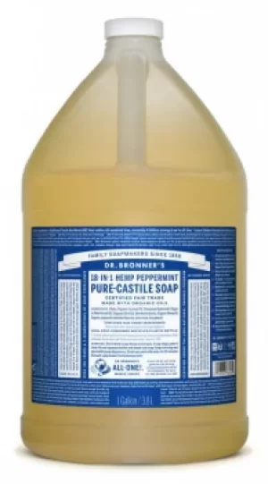 Image of Dr Bronner Peppermint Pure Castile Liquid 3790ml