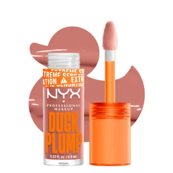 Image of NYX Professional Makeup Duck Plump High Pigment Plumping Lip Gloss 02 Bangin Bare