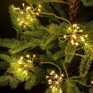 Image of 4m Plug In Outdoor Firework Fairy Lights, 400 Warm White LEDs Garden Christmas Hanging