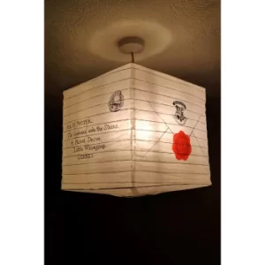 Image of Harry Potter Acceptance Letter Cube Easy Fit Paper Light Shade