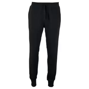 Image of SOLS Mens Jake Slim Fit Jogging Bottoms (XL) (Black)