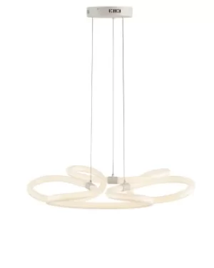 image of HEAVEN LED Pendant Ceiling Light White 6920lm 4000K 75x75x9cm