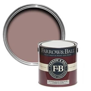 image of Farrow & Ball Sulking room pink No. 295 Gloss Metal & wood Paint 2.5L