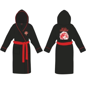 Image of Rod Stewart - Cherries Logo Unisex Medium - Large Bathrobe - Black