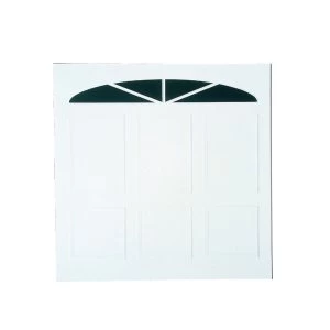 image of Wickes Bronte Glosswhite Framed Retractable Garage Door 2438 x 2134mm