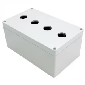 image of Hammond 1554MPB4 22.5mm Pushbutton Enclosure 200x120x90mm Polycarb...