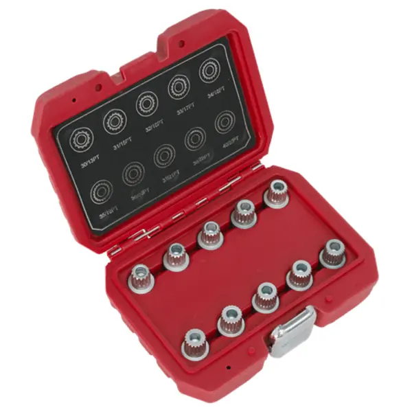 Image of Sealey Locking Wheel Nut Key Set 10pc - BMW & Mini
