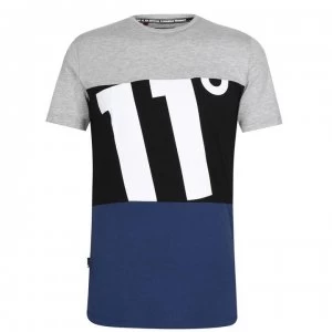 image of 11 Degrees Blimex T Shirt - Navy/Grey