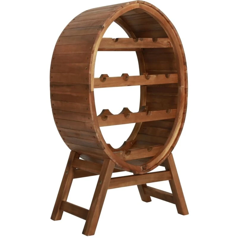 Image of VIDAXL Wine Rack 13 Bottles Solid Acacia Wood Vidaxl 44036