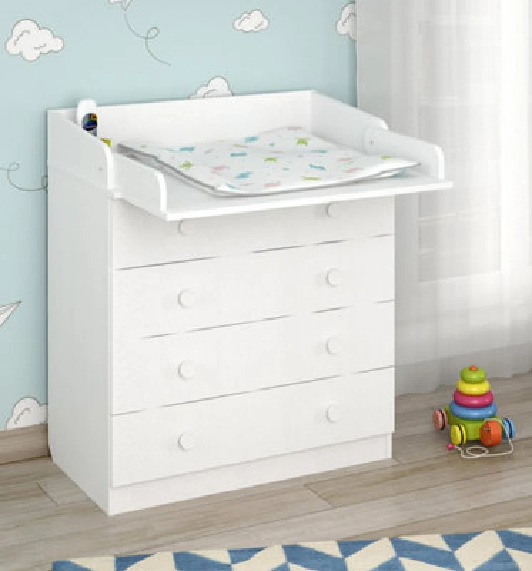 Image of Shefa Line Shefa 800 Kids Changing Dresser White (2 Boxes)