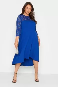 Image of Lace Sweetheart Midi Dress