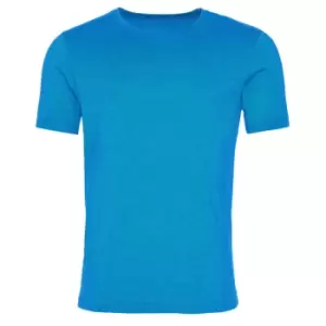 Image of AWDis Mens Washed T Shirt (Small) (Washed Saphire Blue)