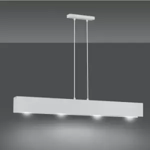 Image of Emibig Gentor White Bar Pendant Ceiling Light 4x E27