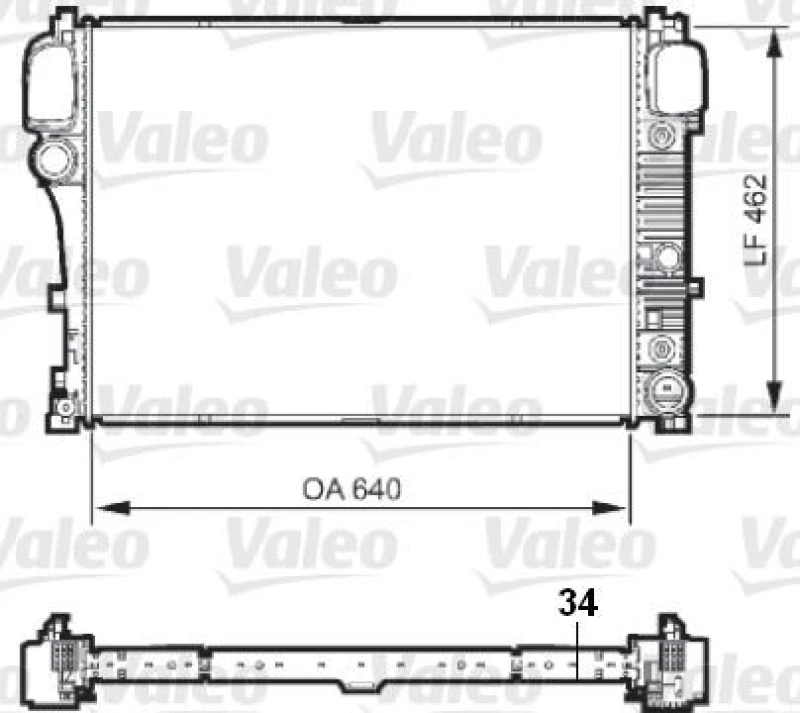Image of Engine radiator VALEO 735298